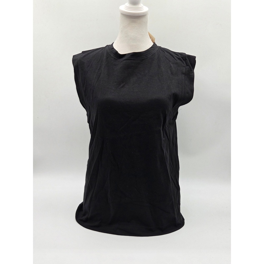 A New Day Women's XS Black Cotton Sleeveless Muscle Tank Top NWT 101-548